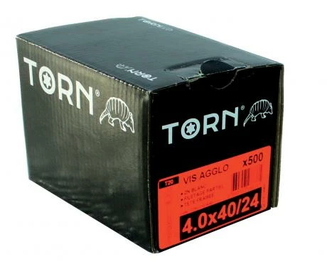 Vis Bois TORN® Tête Fraisée Pozidriv Acier Zingué - Filetage Partiel 2 Vis Bois TORN® Tête Fraisée Pozidriv Acier Zingué - Filetage Partiel – Image 2