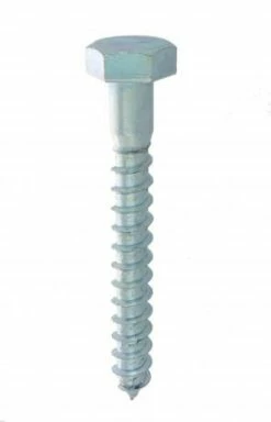 Tirefond Acier Zingué