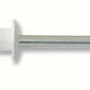 Rivet Alu/acier Tête Plate Laqué Blanc