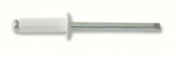 Rivet Alu/acier Tête Plate Laqué Blanc