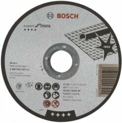 Bosch Disque à Tronçonner Inox à Moyeu Plat