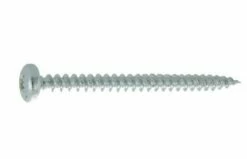 Vis Bois Tête Cylindrique Pozidriv Acier Zingué - Filetage Total