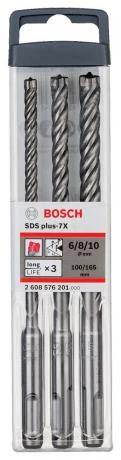 Bosch Lot De 3 Forets Béton SDS-Plus 7X